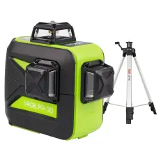 RGK PR-3G с калибровкой + штатив - лазерный нивелир 3d с зеленым лучом
