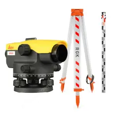 Комплект 3в1: нивелир Leica NA 324 с поверкой + штатив, рейка 3м