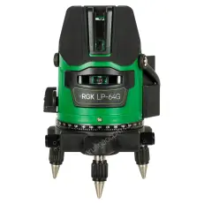 RGK LP-64G - лазерный нивелир (110° / зелёный луч / 30м)