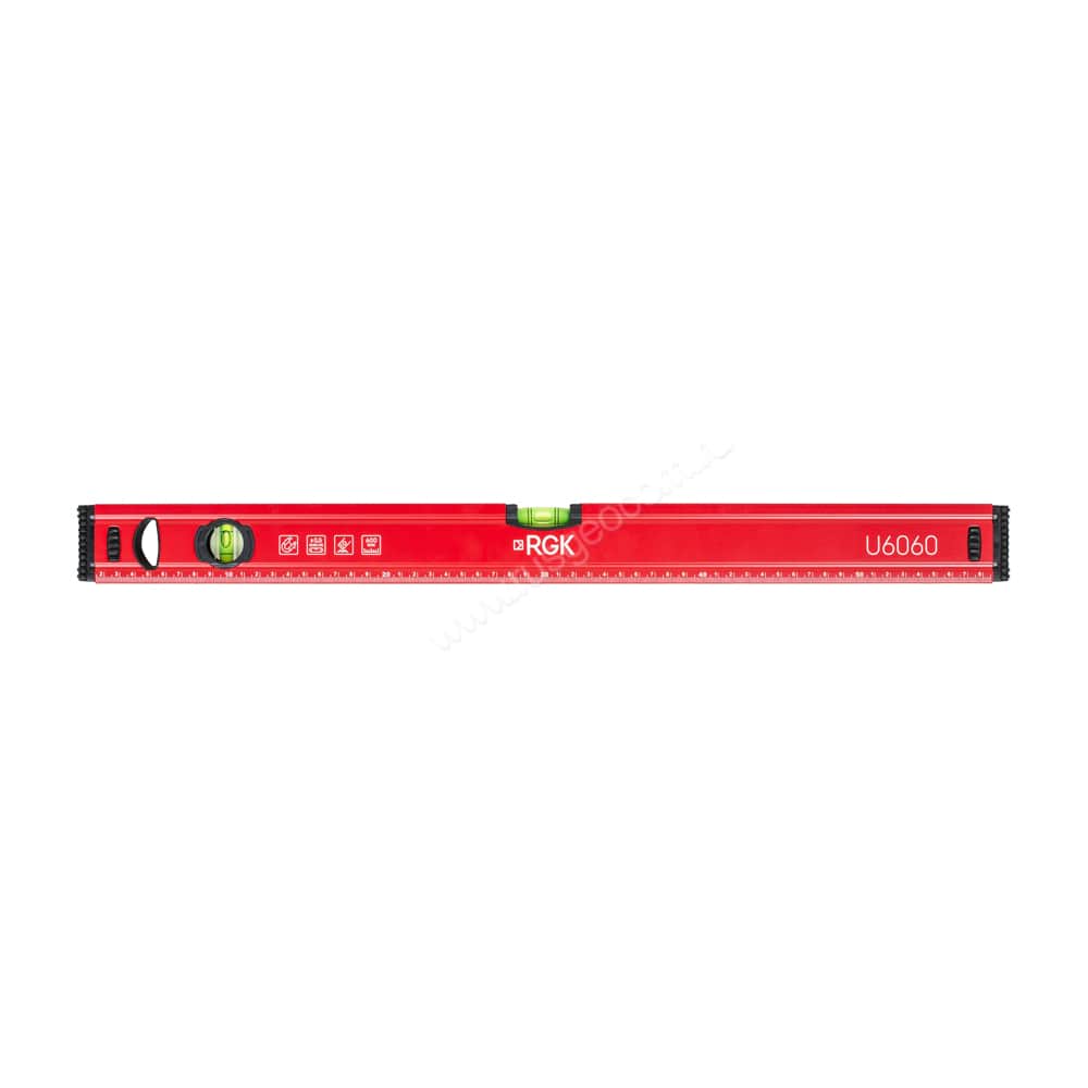 Пузырьковый строительный уровень с магнитом RGK U6060 0,6 м (60 см)