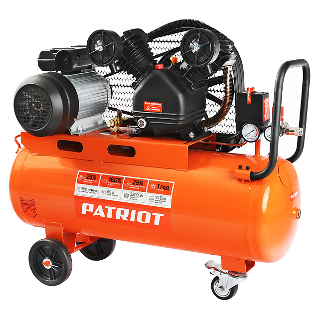 Компрессор поршневой масляный Patriot LRM 50-380 R