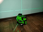 RGK PR-3G + штатив - лазерный нивелир 3d с зеленым лучом