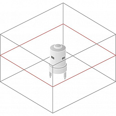 Схема лучей ротационного нивелира Spectra Precision HV101