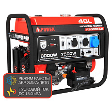 A-iPower A8000EAX в супертихом зимнем кожухе 1400SS RAL 7024