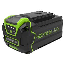 Greenworks GD40BPG2 40V (281 км/ч) бесщеточная с АКБ 4 Ач с USB, без ЗУ - воздуходувка аккумуляторная ранцевая