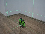 RGK PR-3G + штатив - лазерный нивелир 3d с зеленым лучом