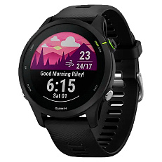 Часы Garmin Forerunner 255 Music с черным ремешком