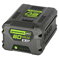 Greenworks GD60BPB 60V (225 км/ч) бесщеточная с АКБ 5 Ач, без ЗУ - воздуходувка аккумуляторная ранцевая