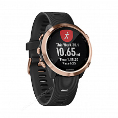 gps Часы Garmin Forerunner 645 Music розовое золото с черным ремешком