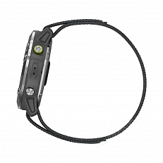 gnss Часы Garmin Enduro стальной корпус и серый нейлоновый ремешок UltraFit