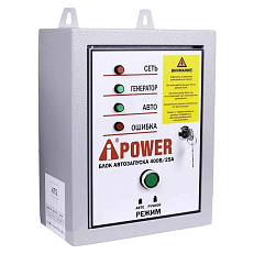 A-iPower A9000EAX в супертихом зимнем кожухе 1400SS RAL 7024 + блок автозапуска A-iPower 400 В, 25 А